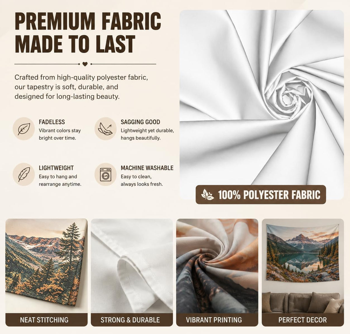 Custom Tapestry Wall Hanging Picture Photo Personalized Flags Banners