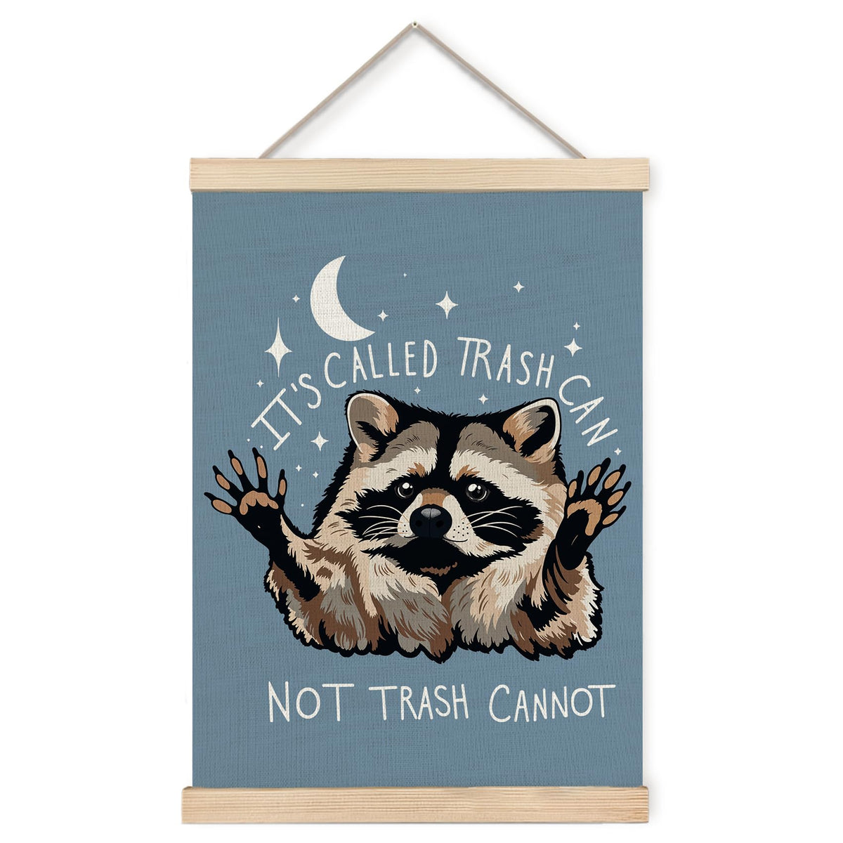Foritho Funny Motivational Raccoon Poster Wall Art Framed, Gifts for Raccoon Lovers, It's Called Trash Can Inspirational Trash Panda Canvas Prints Wall Decor for Home Kitchen Office, 12x16 Inch