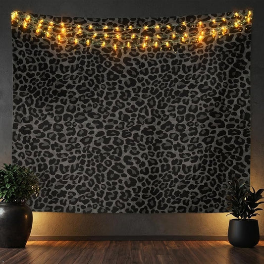 Erosebridal African Cheetah Tapestry For Bedroom Aesthetic,Leopard Print Tapestry 59x82,Grey Animal Skin Wall Hanging,Wildlife Wall Tapestries