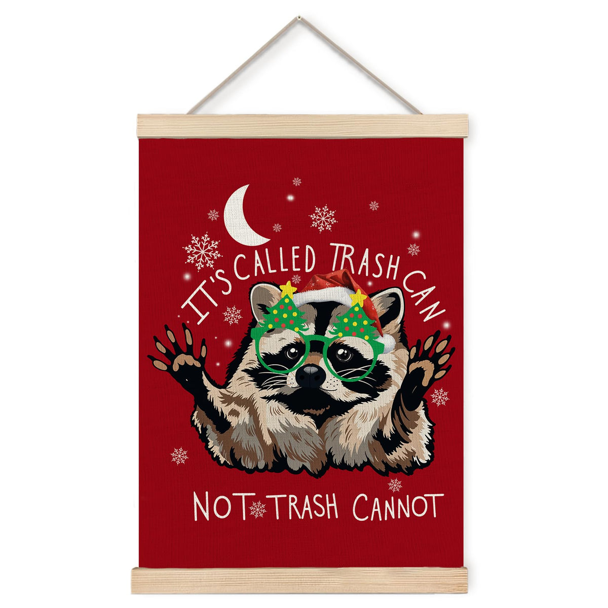 Foritho Funny Motivational Raccoon Poster Wall Art Framed, Gifts for Raccoon Lovers, It's Called Trash Can Inspirational Trash Panda Canvas Prints Wall Decor for Home Kitchen Office, 12x16 Inch