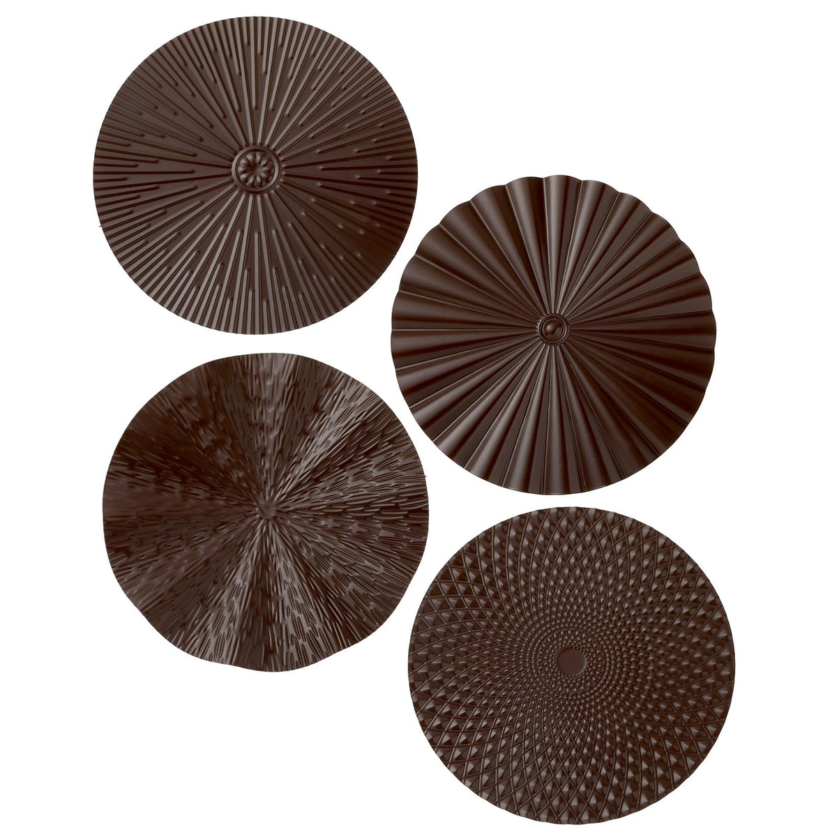 Hicarer 4 Pcs 12 Inch Black Metal Wall Art Decor Modern Sunburst Decor