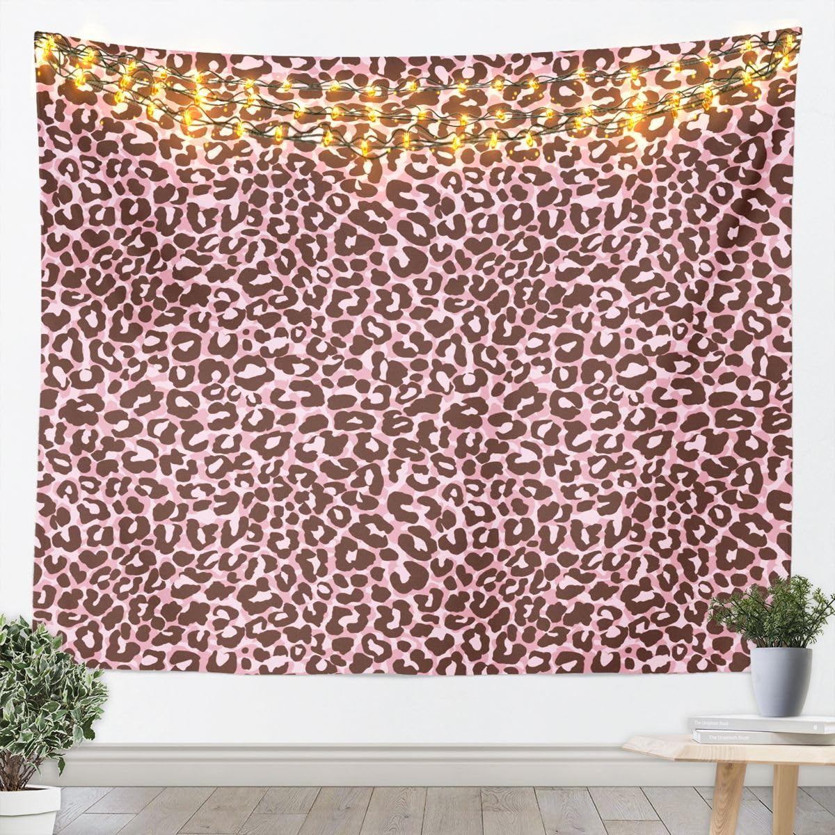 Erosebridal African Cheetah Tapestry For Bedroom Aesthetic,Leopard Print Tapestry 59x82,Grey Animal Skin Wall Hanging,Wildlife Wall Tapestries