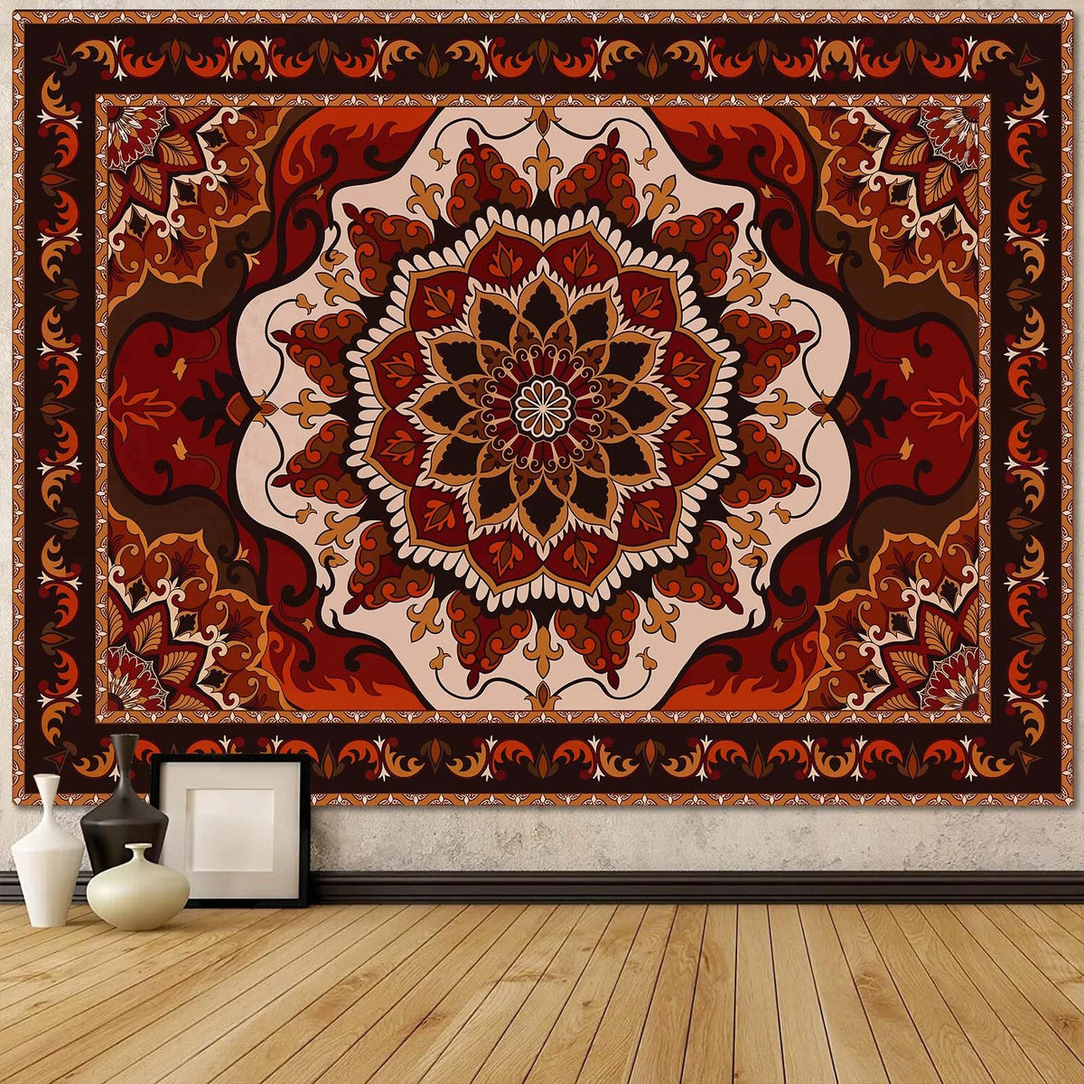 Blacklight Sun and Moon Tapestry Glow in The Dark Neon Hippie Bohemian Tapestries for Bedroom Aesthetic UV Reactive Purple Celestial Tie Dye Tapestry Wall Hanging for Living Room Dorm (40'' × 30'')