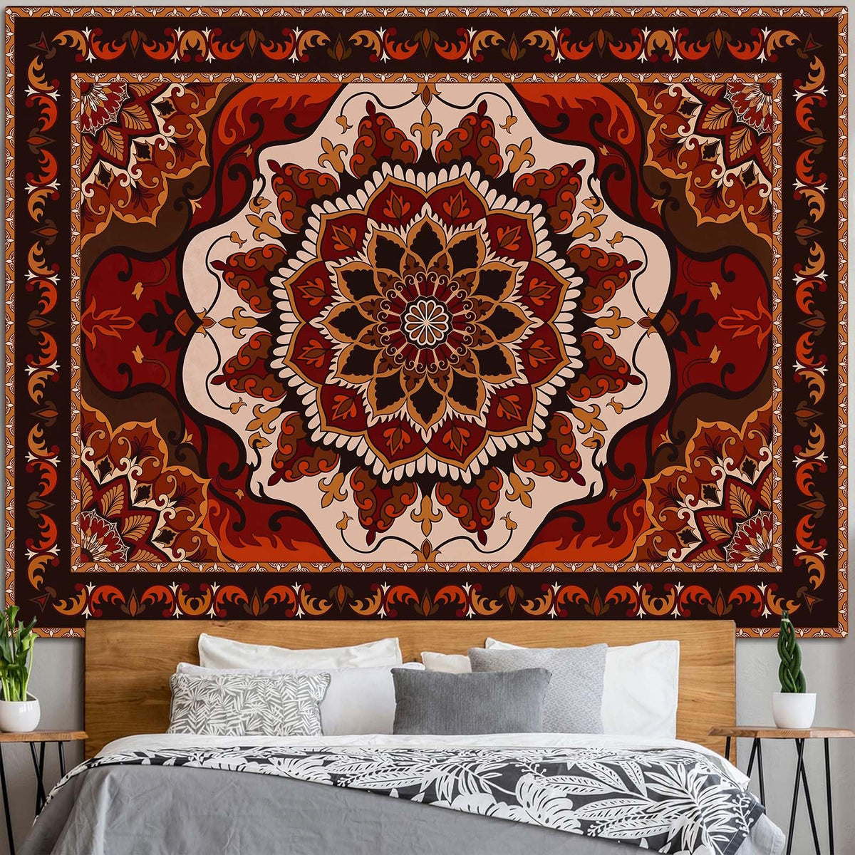 Blacklight Sun and Moon Tapestry Glow in The Dark Neon Hippie Bohemian Tapestries for Bedroom Aesthetic UV Reactive Purple Celestial Tie Dye Tapestry Wall Hanging for Living Room Dorm (40'' × 30'')