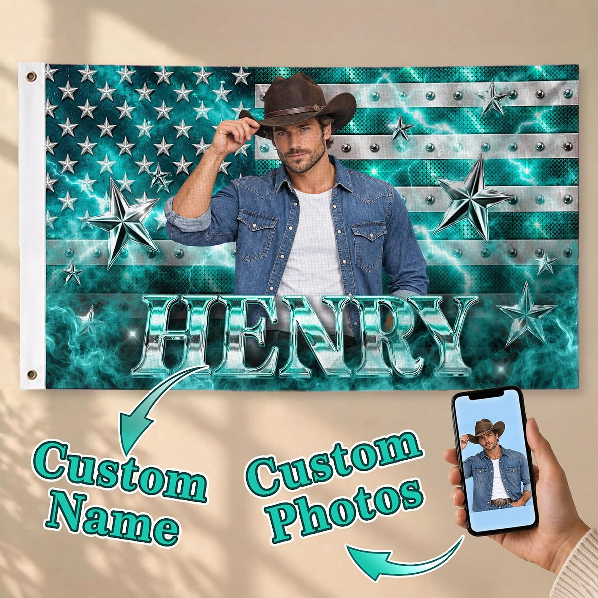 Custom Flag With Picture, Pink Custom Flag Double-sided, Various Sizes 3