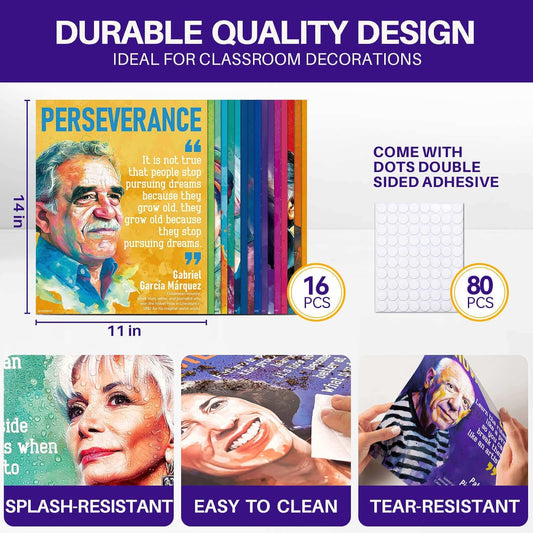 YUSPENYE Hispanic Heritage Month Posters, 16 Pcs Decorations