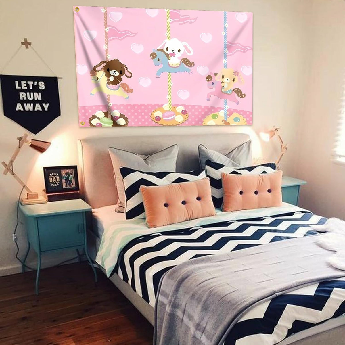 Sugar Flag 3x5 Feet Funny Man Cave Wall Meme Bunnies Flags for Teen Girls Room Guys Bedroom Dorm Room College Dorm Wall Banner Tapestry Decor