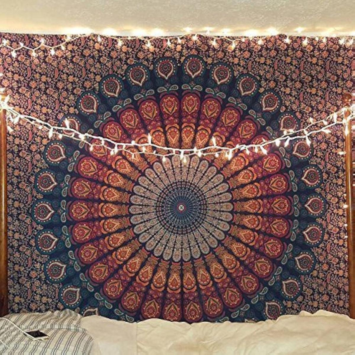 Bless International-Organic-Cotton-Purple-Pink-Handmade-Mandala-Tapestry