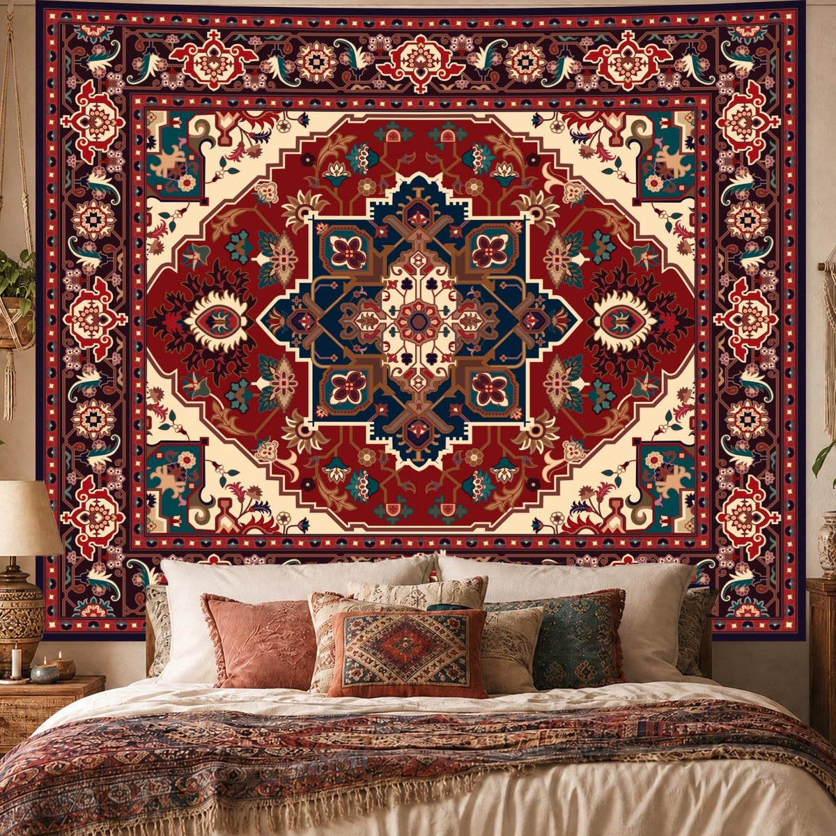 Apdidl Boho Hippie Wall Tapestry for Bedroom, Mandala Indian Tapestries