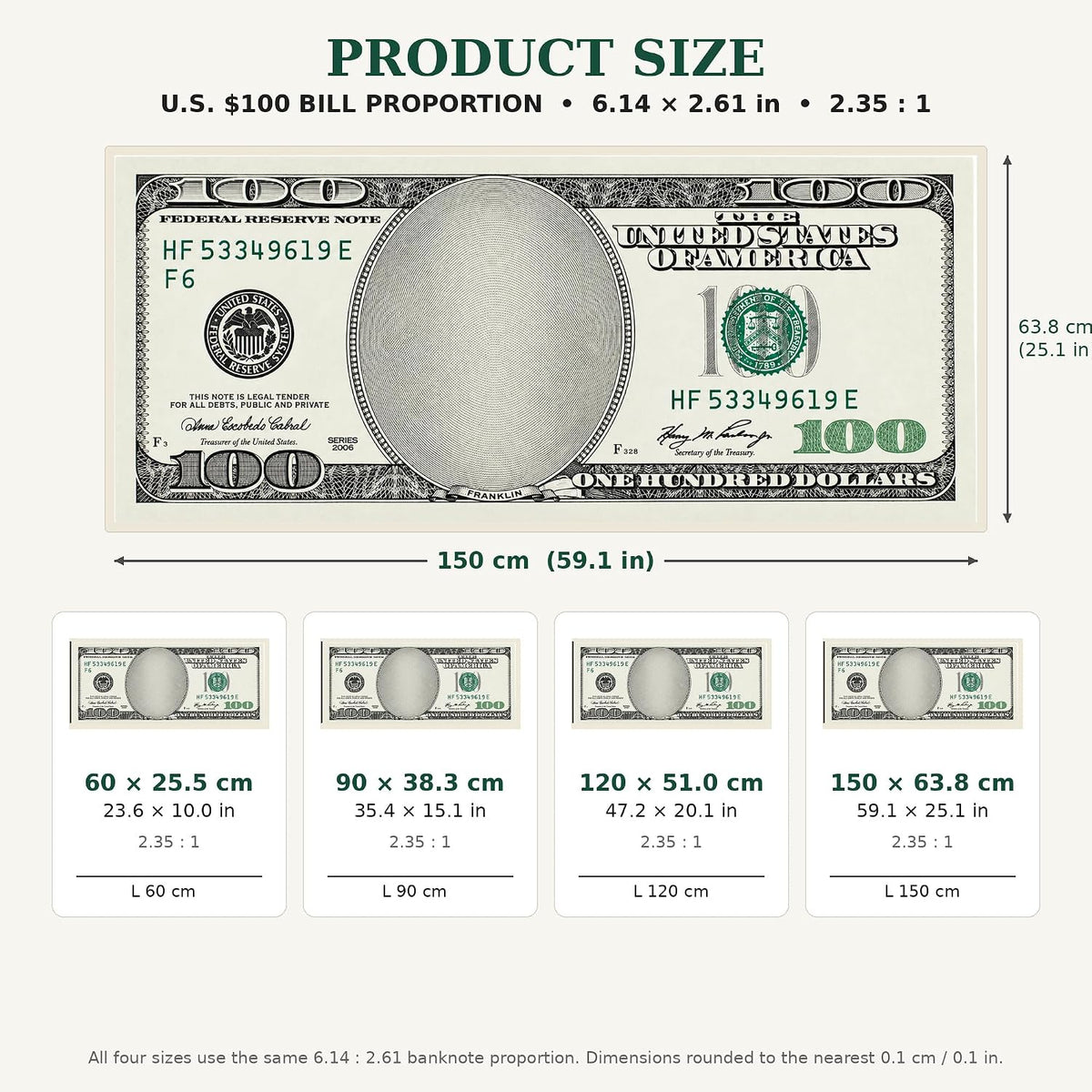 Custom Photo Tapestry, Personalized Funny 100 Dollar Bill Inspired Wall Hanging, Upload Your Face Picture, Novelty Money Style Room Decor, Custom Gift for Men Women Friends Family Birthday Party