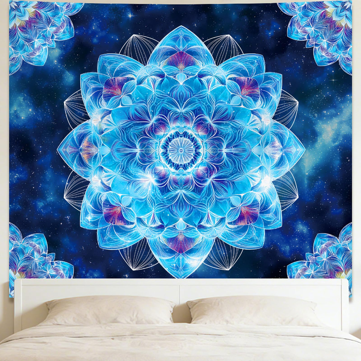 Apdidl Pink Boho Wall Tapestry for Bedroom,Mandala Bohemian Tapestries Girl