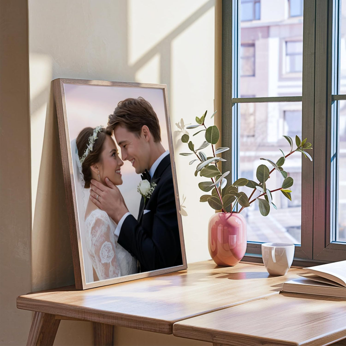 Custom Photo Print on Canvas Board – Personalized Framed Portrait