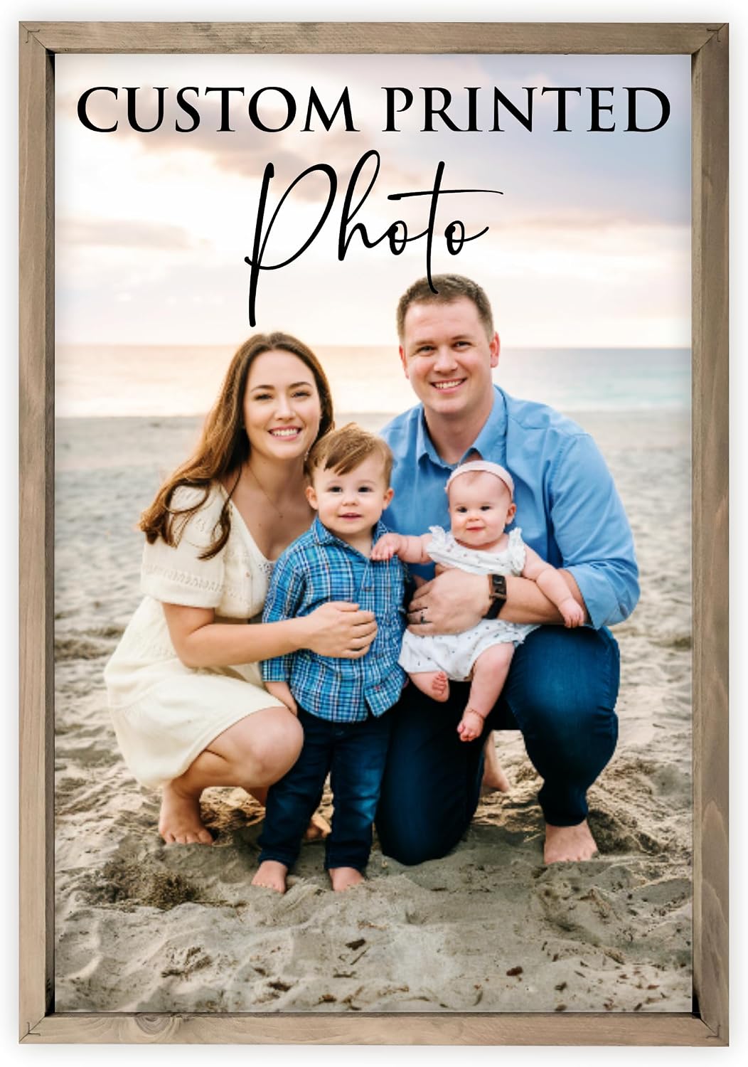 Custom Photo Print on Canvas Board – Personalized Framed Portrait