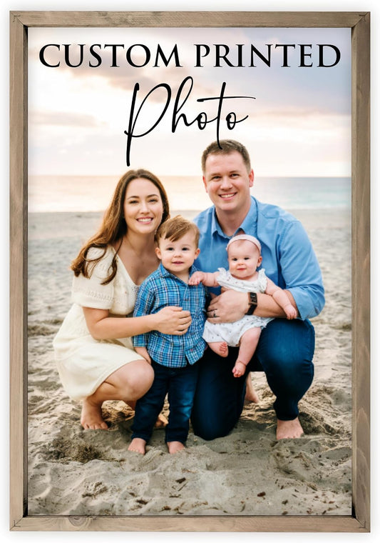 Custom Photo Print on Canvas Board – Personalized Framed Portrait