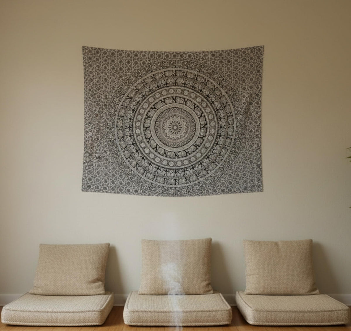 Craft Trade Cotton Mandala Tapestry, Indian Wall Hanging Decor, 50x60 In
