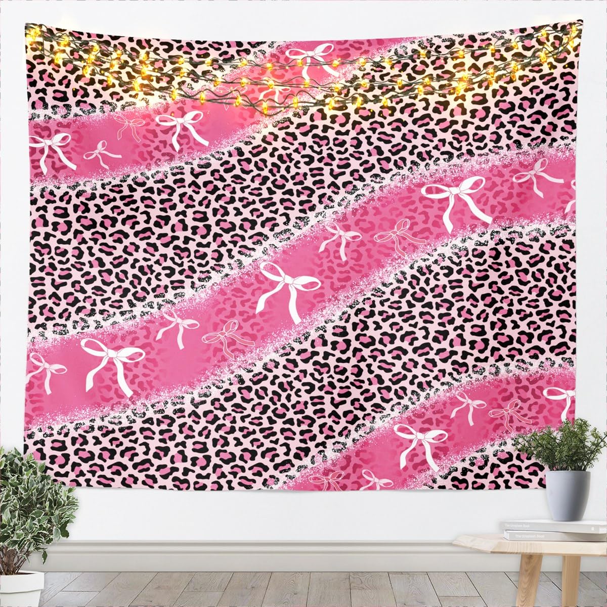 Erosebridal African Cheetah Tapestry For Bedroom Aesthetic,Leopard Print Tapestry 59x82,Grey Animal Skin Wall Hanging,Wildlife Wall Tapestries