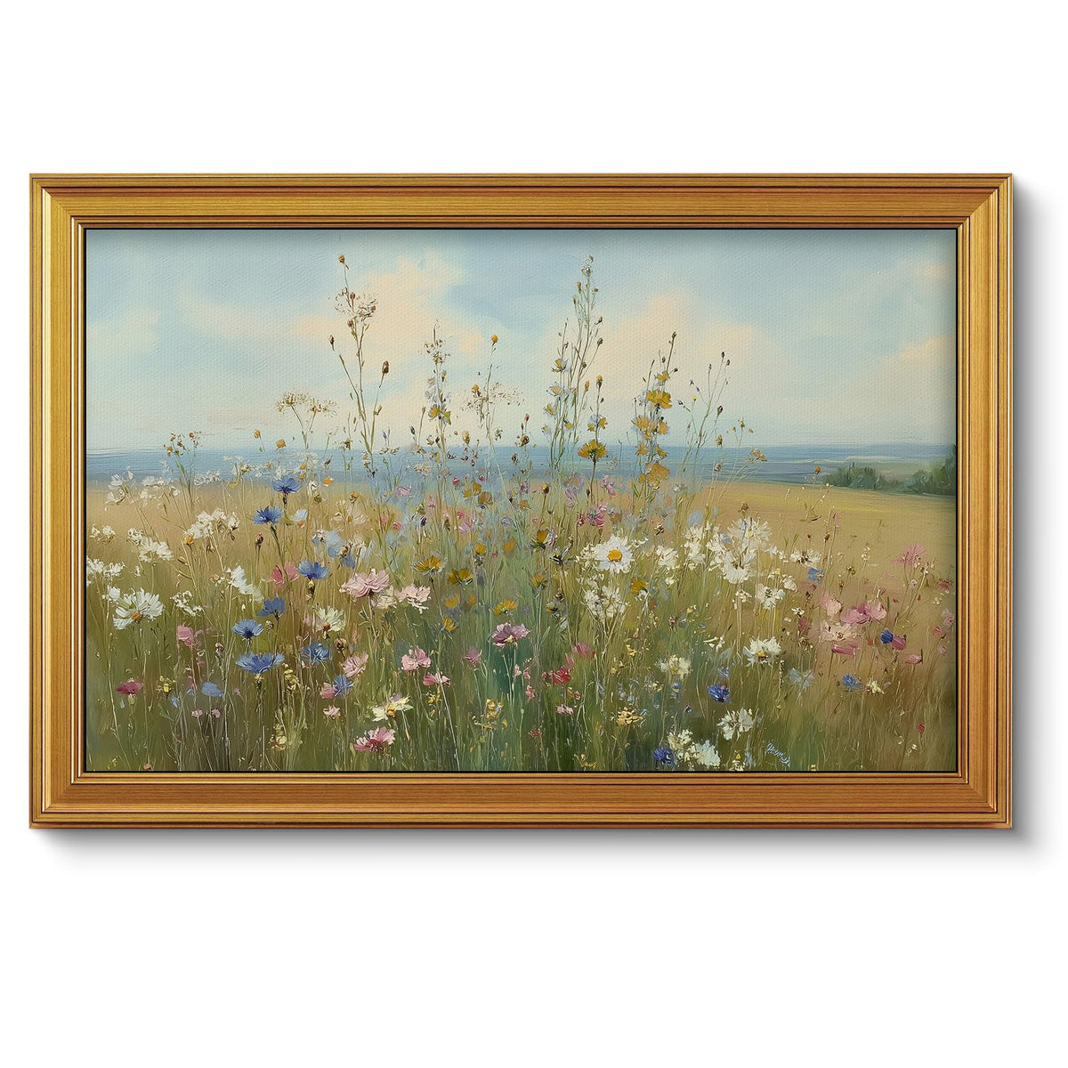 VIYYIEA Vintage Gold Framed Wall Art – Hummingbird Sketch Prints, 8x10 IN