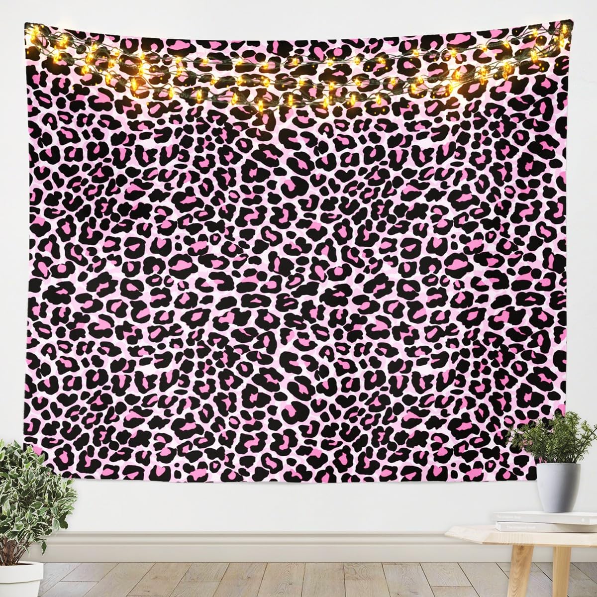 Erosebridal African Cheetah Tapestry For Bedroom Aesthetic,Leopard Print Tapestry 59x82,Grey Animal Skin Wall Hanging,Wildlife Wall Tapestries
