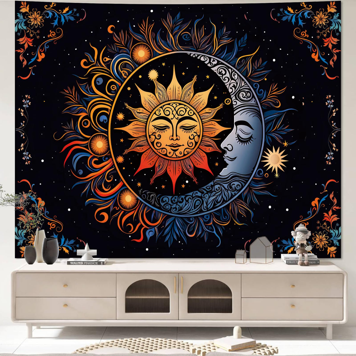 Apdidl Boho Hippie Wall Tapestry for Bedroom, Mandala Indian Tapestries
