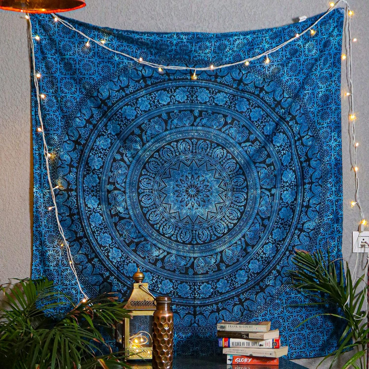 Craft Trade Cotton Mandala Tapestry, Indian Wall Hanging Decor, 50x60 In