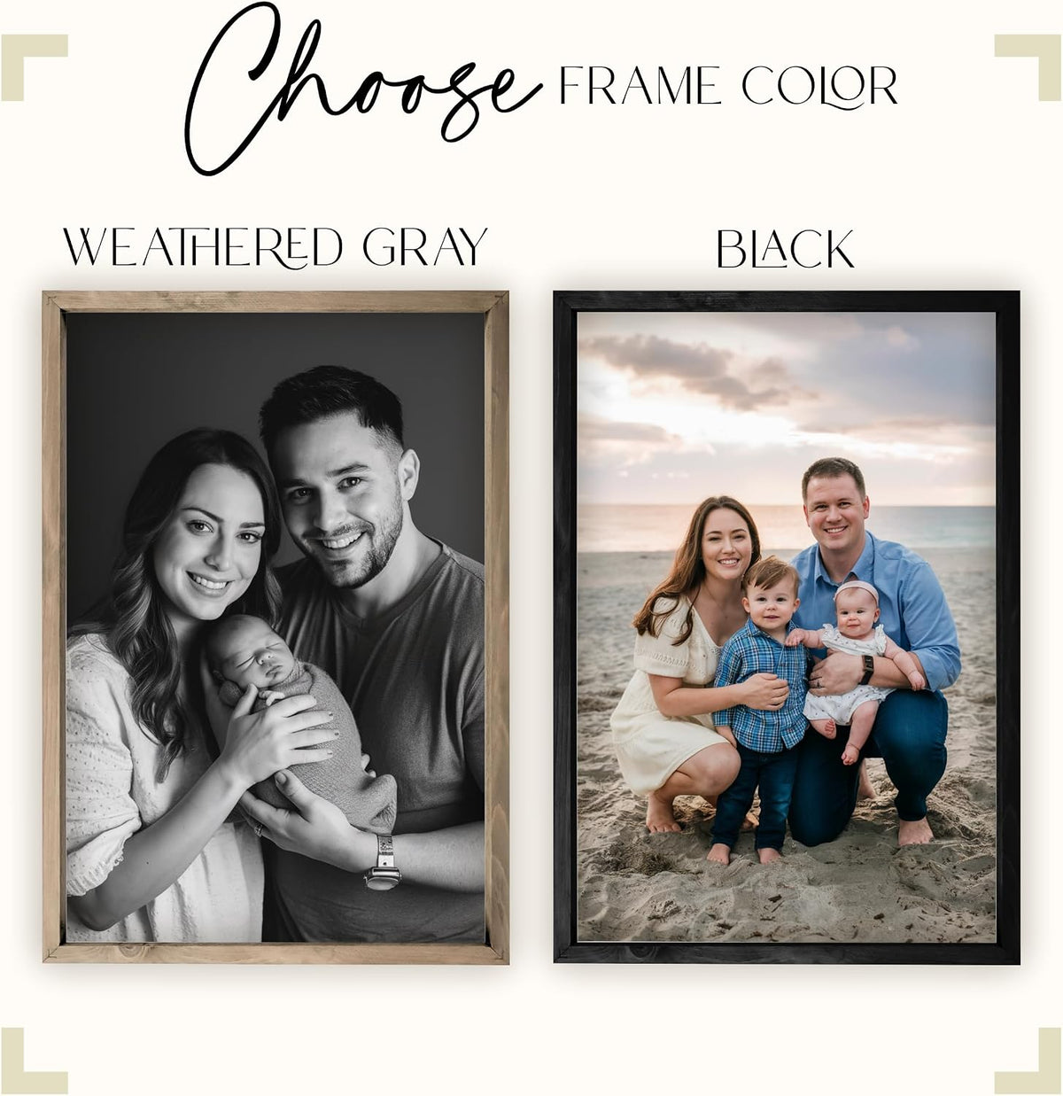 Custom Photo Print on Canvas Board – Personalized Framed Portrait