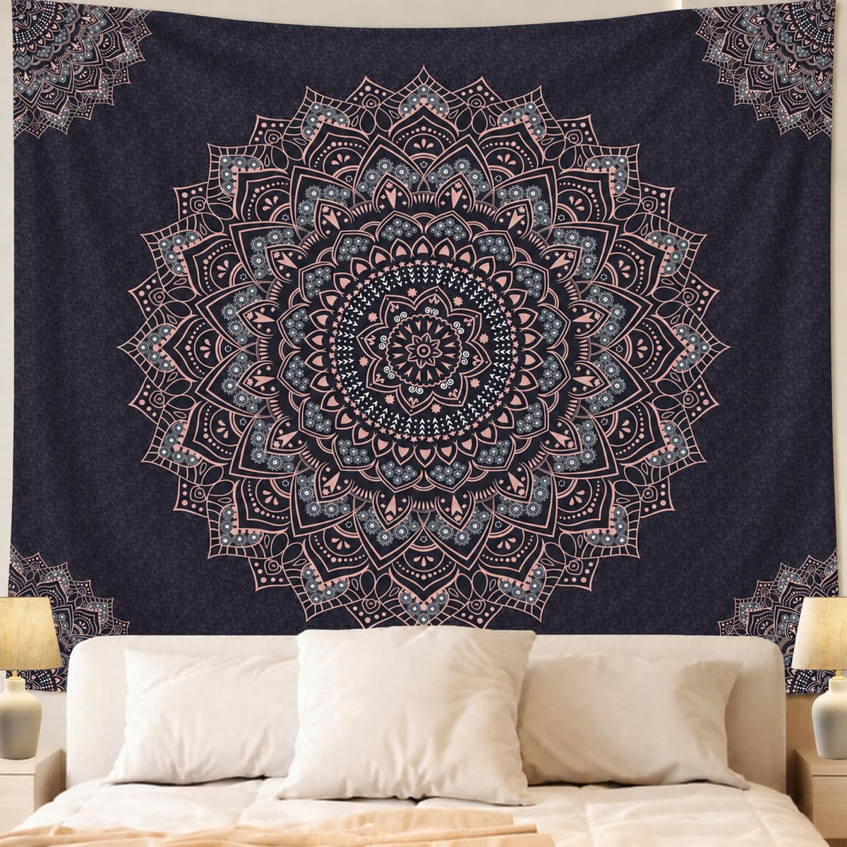 Apdidl Boho Hippie Wall Tapestry for Bedroom, Mandala Indian Tapestries