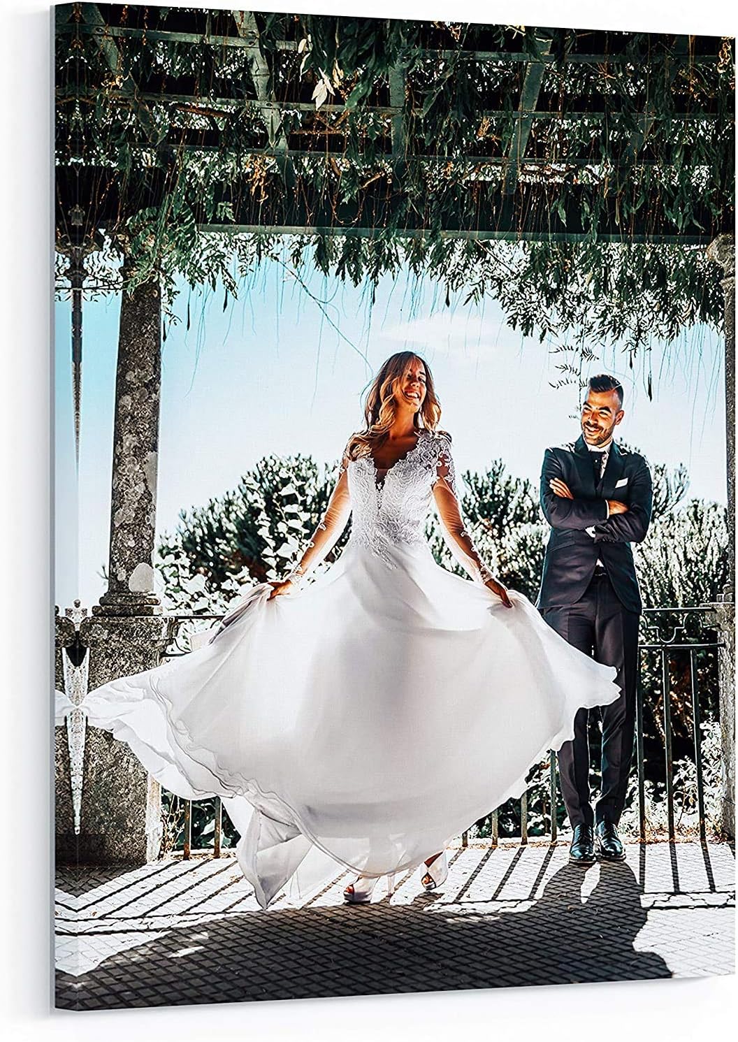 Personalized Custom Canvas Prints: Photo On Canvas (Framed 11X14) Transform Your Photos into Stunning Framed Wall Art Digitally Printed Photo To Canvas Ideal for Home Decor Gifts Keepsakes