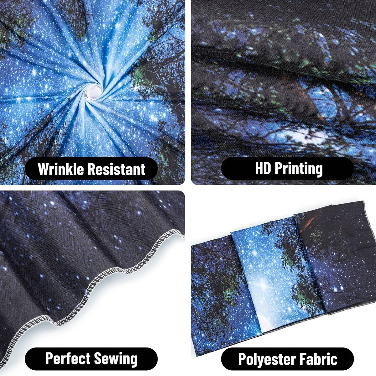 Apdidl Space Ceiling Tapestry for Bedroom, Galaxy Forest Large Wall Hanging