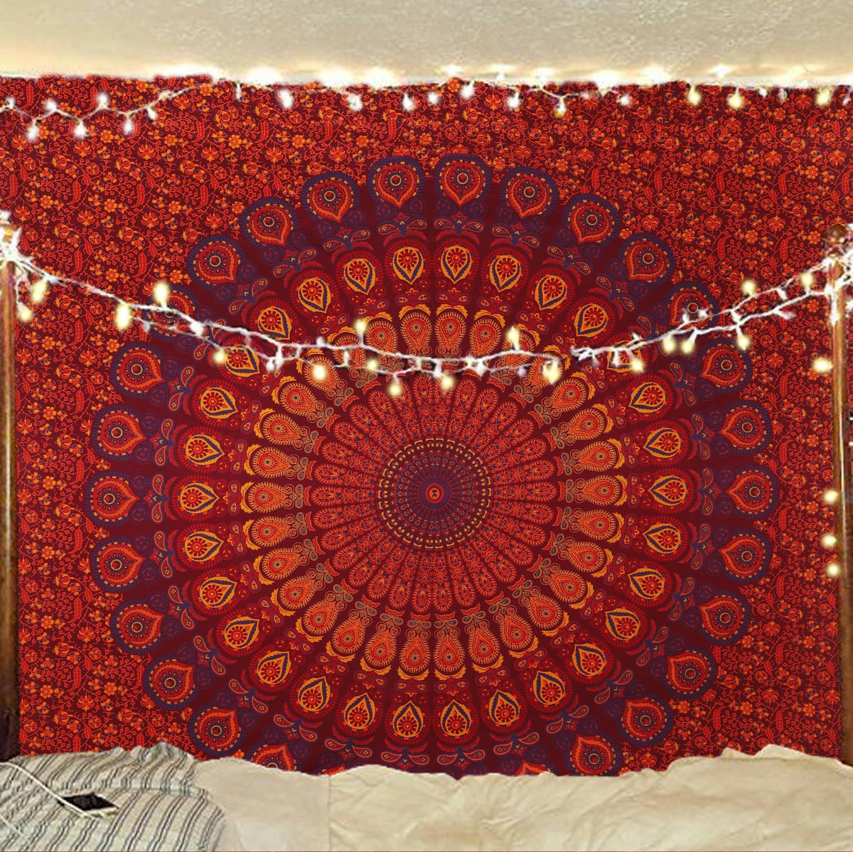 Bless International-Organic-Cotton-Purple-Pink-Handmade-Mandala-Tapestry