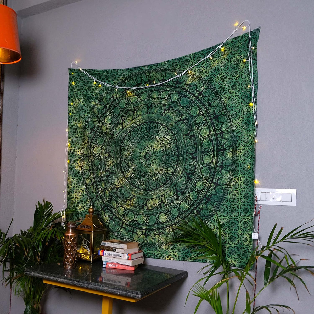 Craft Trade Cotton Mandala Tapestry, Indian Wall Hanging Decor, 50x60 In