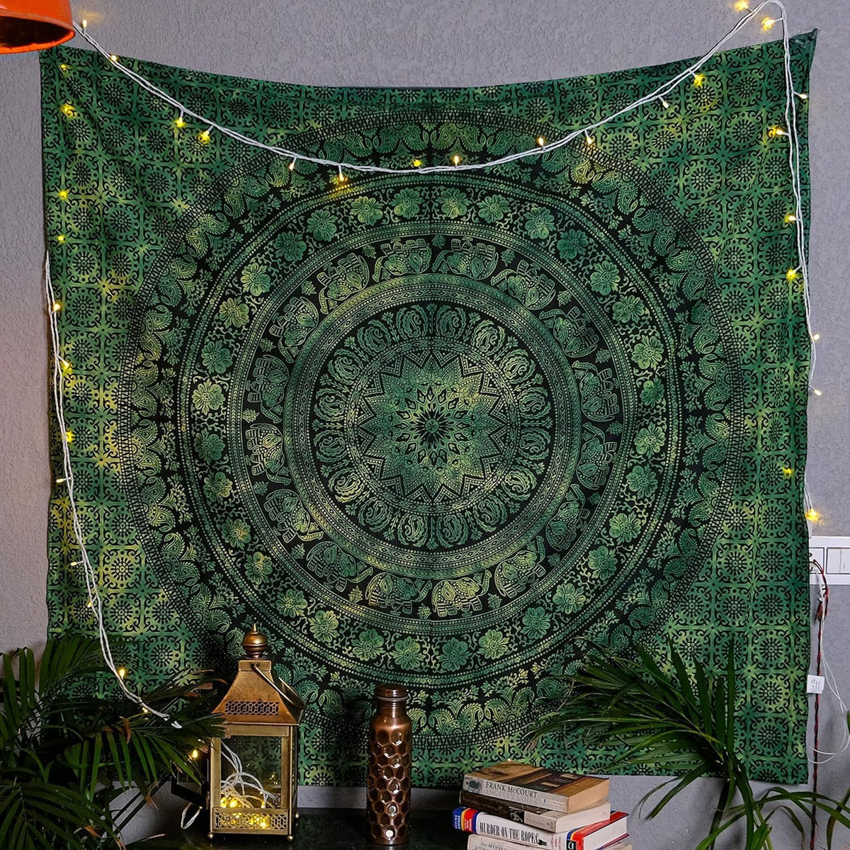 Craft Trade Cotton Mandala Tapestry, Indian Wall Hanging Decor, 50x60 In