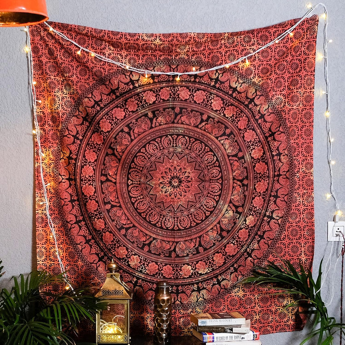 Craft Trade Cotton Mandala Tapestry, Indian Wall Hanging Decor, 50x60 In