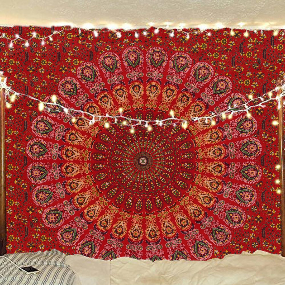 Bless International-Organic-Cotton-Purple-Pink-Handmade-Mandala-Tapestry