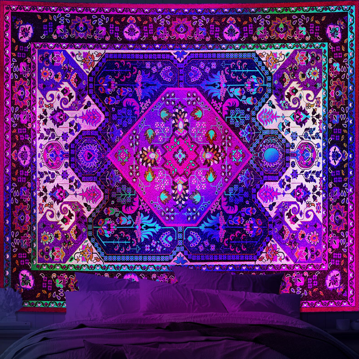 Apdidl Boho Hippie Wall Tapestry for Bedroom, Mandala Indian Tapestries