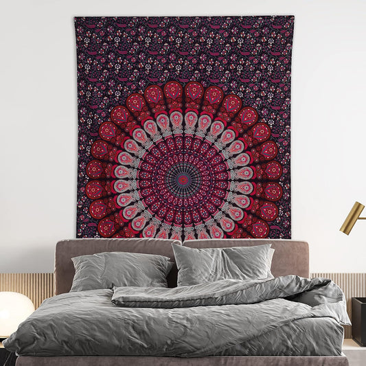 Bless International-Organic-Cotton-Purple-Pink-Handmade-Mandala-Tapestry