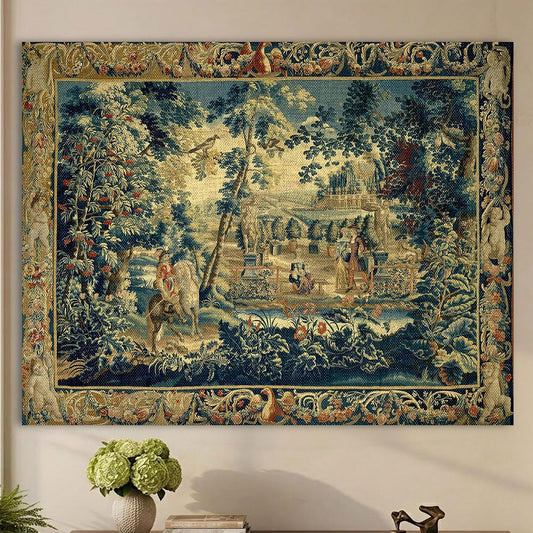 LATETOMT Medieval Knight Tapestry, Antique European Wall Decor 78.7x56in