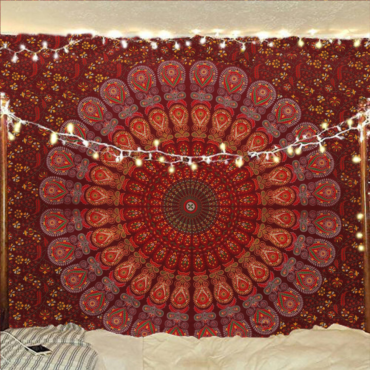 Bless International-Organic-Cotton-Purple-Pink-Handmade-Mandala-Tapestry