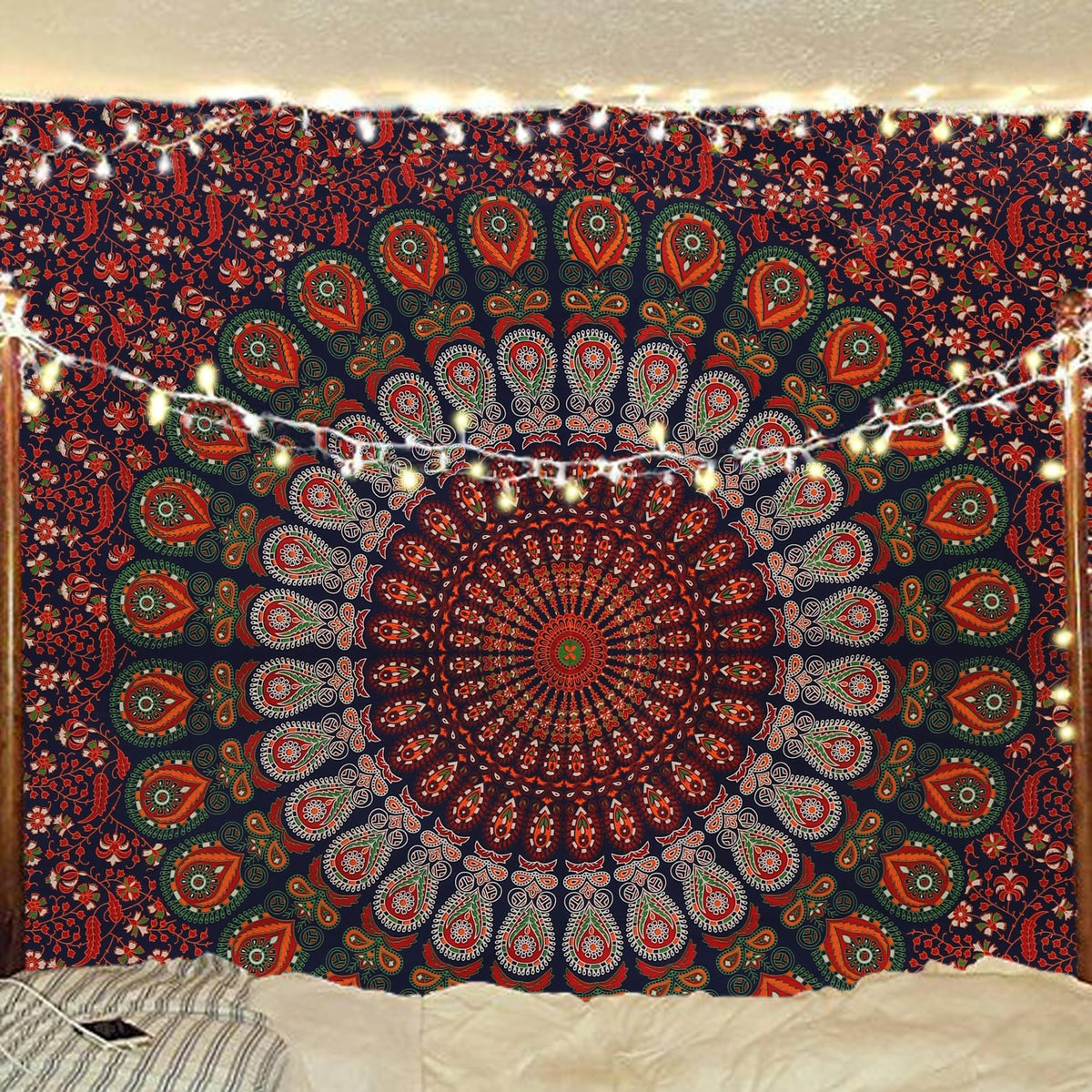 Bless International-Organic-Cotton-Purple-Pink-Handmade-Mandala-Tapestry
