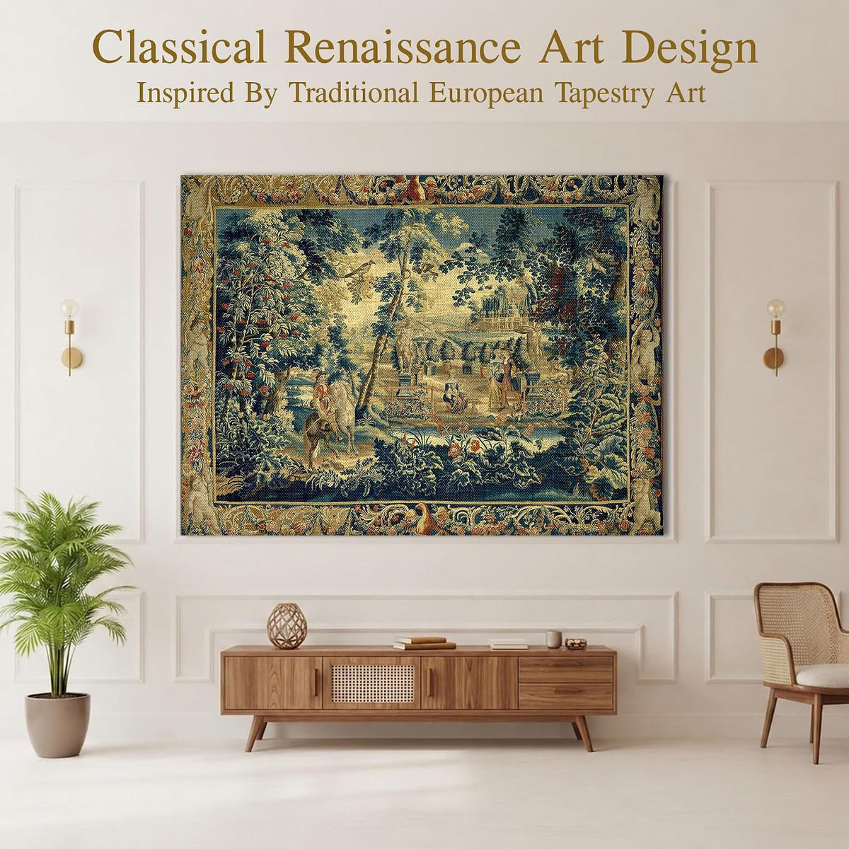 LATETOMT Medieval Knight Tapestry, Antique European Wall Decor 78.7x56in