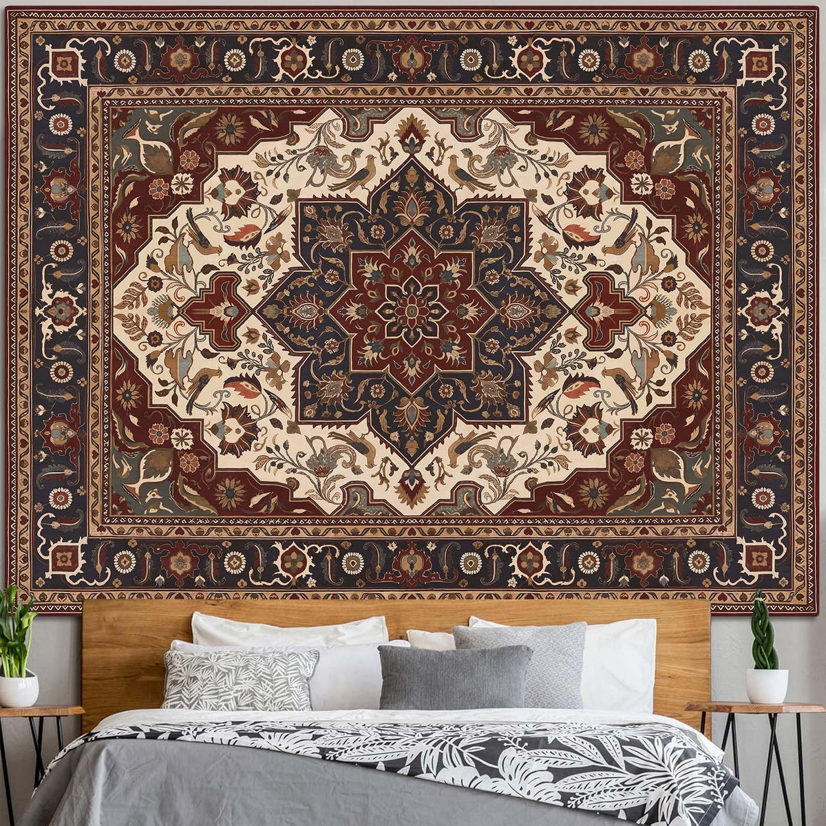 Blacklight Sun and Moon Tapestry Glow in The Dark Neon Hippie Bohemian Tapestries for Bedroom Aesthetic UV Reactive Purple Celestial Tie Dye Tapestry Wall Hanging for Living Room Dorm (40'' × 30'')