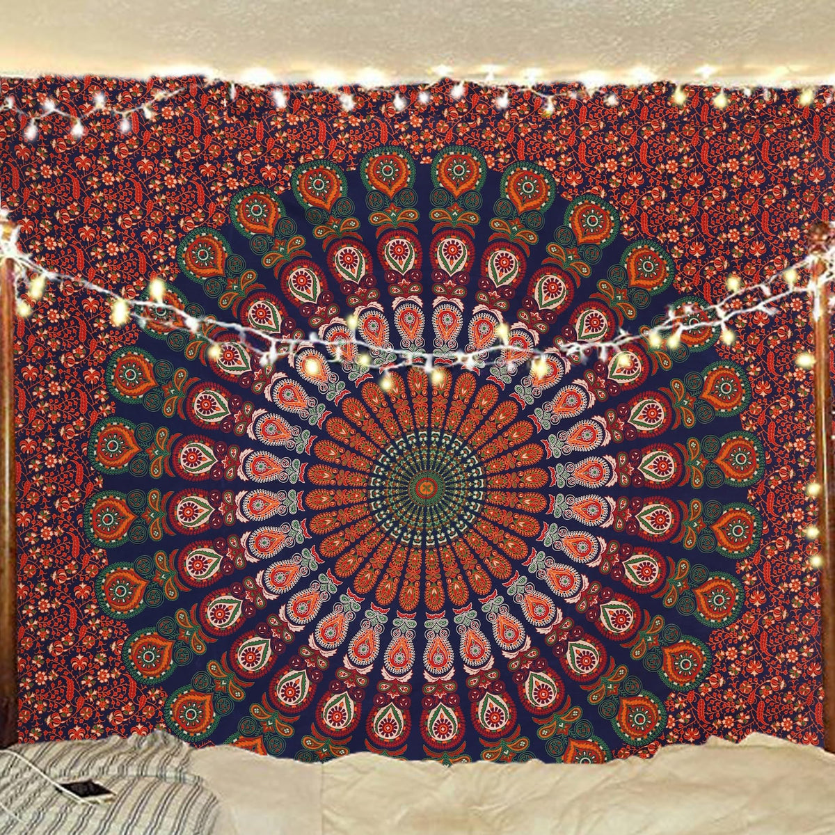 Bless International-Organic-Cotton-Purple-Pink-Handmade-Mandala-Tapestry