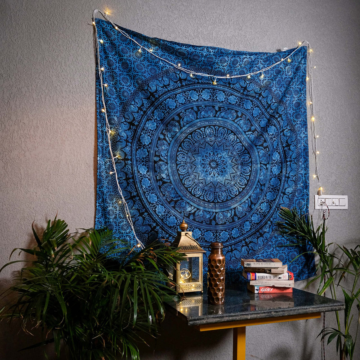 Craft Trade Cotton Mandala Tapestry, Indian Wall Hanging Decor, 50x60 In