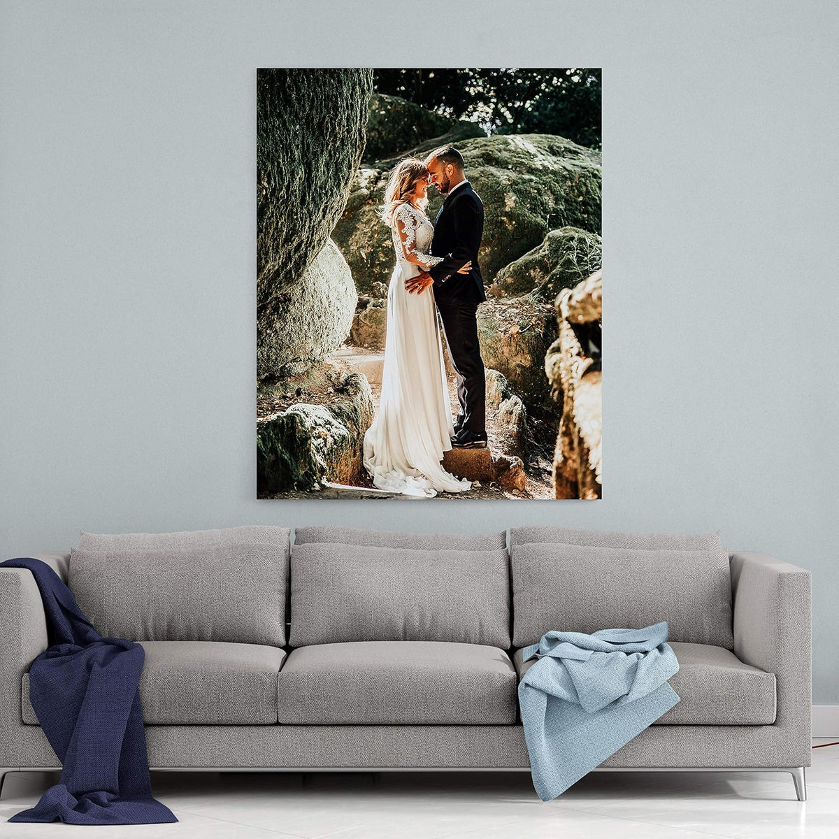 Personalized Custom Canvas Prints: Photo On Canvas (Framed 11X14) Transform Your Photos into Stunning Framed Wall Art Digitally Printed Photo To Canvas Ideal for Home Decor Gifts Keepsakes