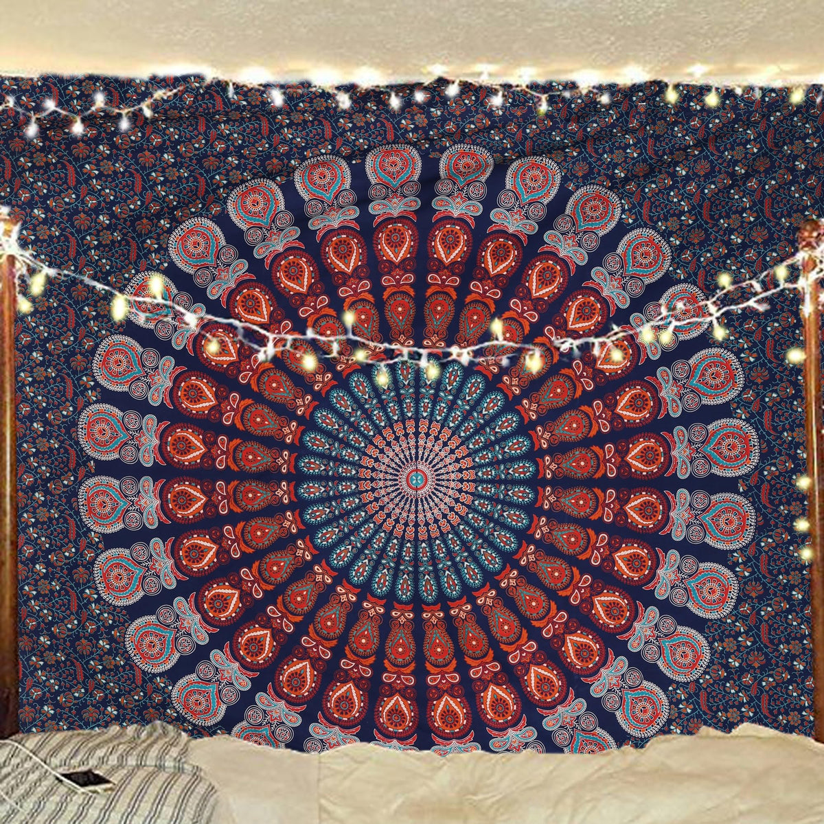 Bless International-Organic-Cotton-Purple-Pink-Handmade-Mandala-Tapestry